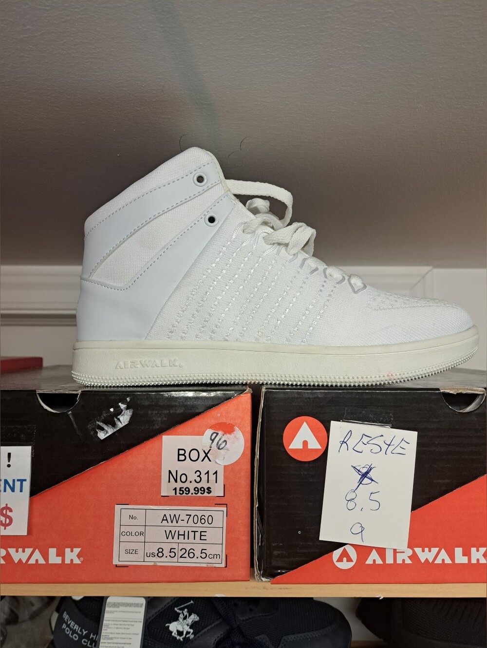 Airwalk Men’s All-White High-Top Sneakers